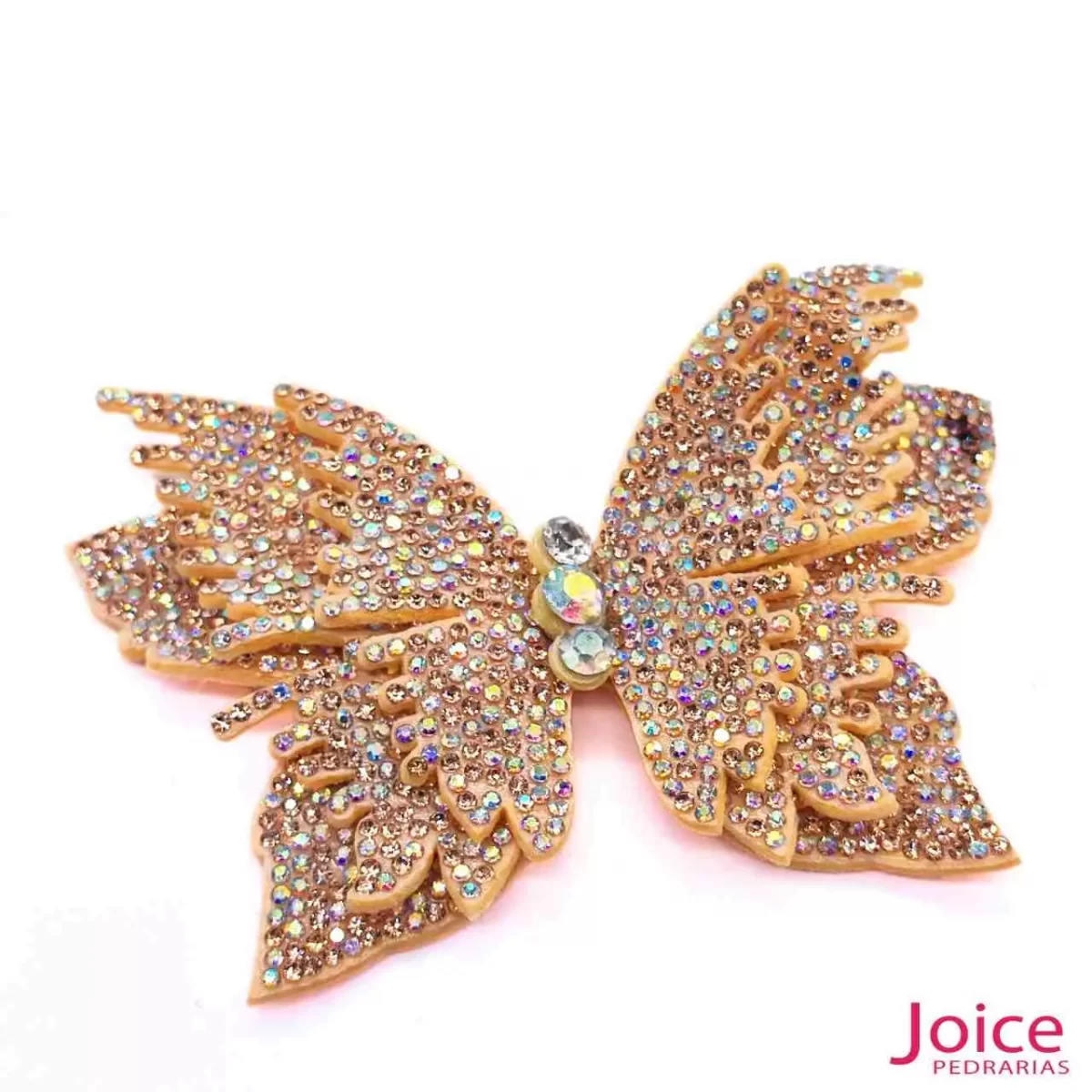 Aplique Borboleta Com Strass De Cristal 75mm X 110mm C/5-Unidades Ref:23-A148 - Imagem 6
