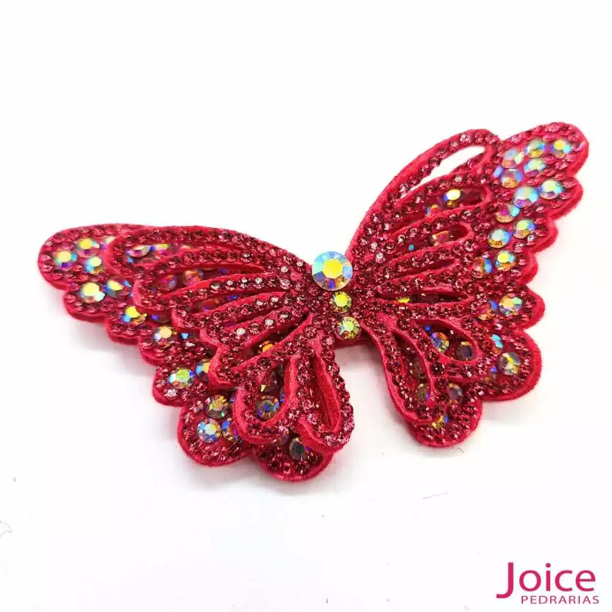 Aplique Borboleta Com Strass De Cristal 50mm x 90mm C/10-Unidades Ref:21-A134 - Imagem 3