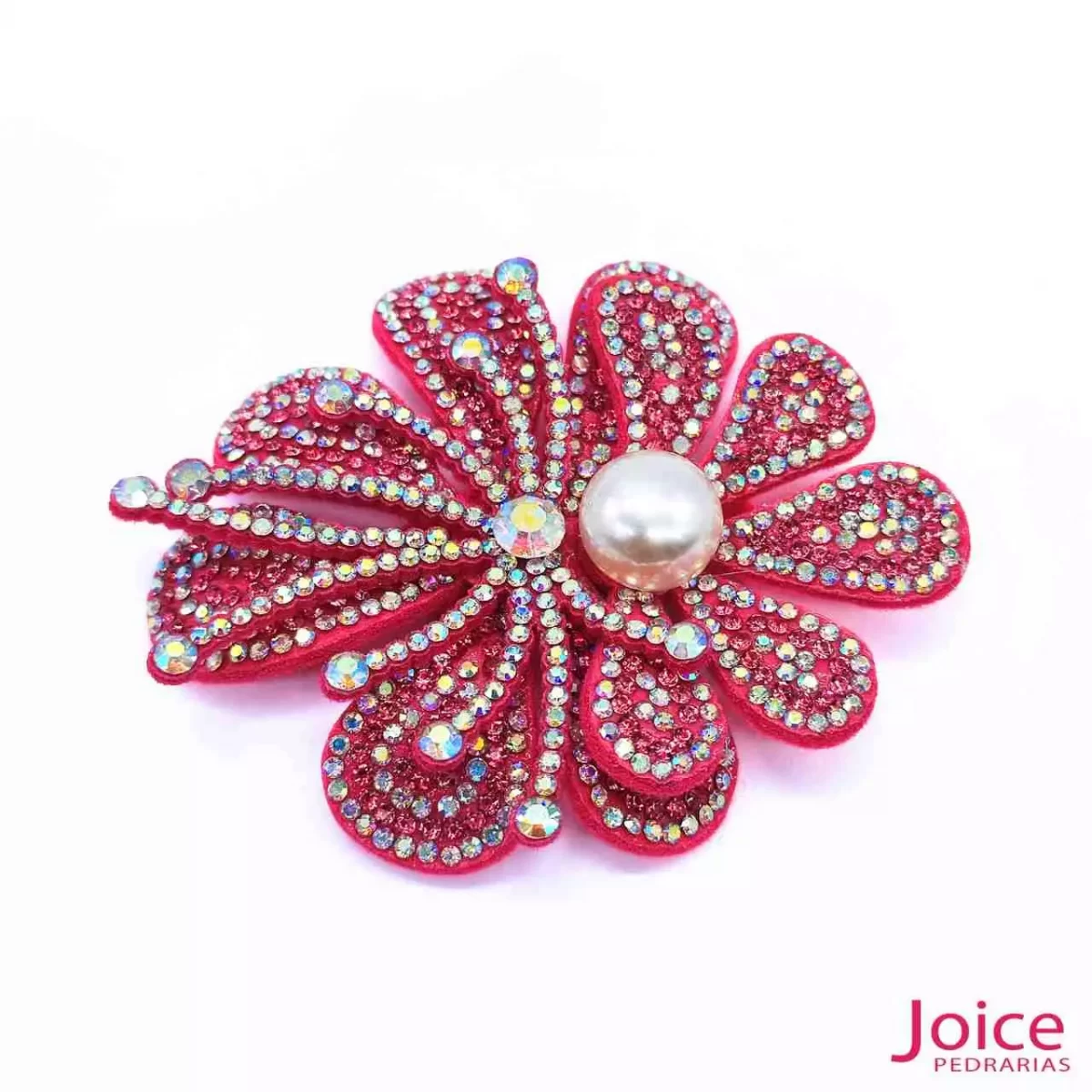 Aplique Flor Com Strass e Pérola De Cristal 70mm X 84mm C/10-Unidades Ref:23-980 - Imagem 10
