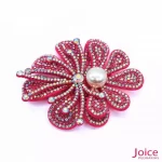 Aplique Flor Com Strass e Pérola De Cristal 70mm X 84mm C/10-Unidades Ref:23-980 - Imagem 10