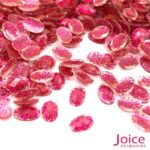 Oval Com Glitter Sextavado  4mm X 6mm c/10000Un - Imagem 2