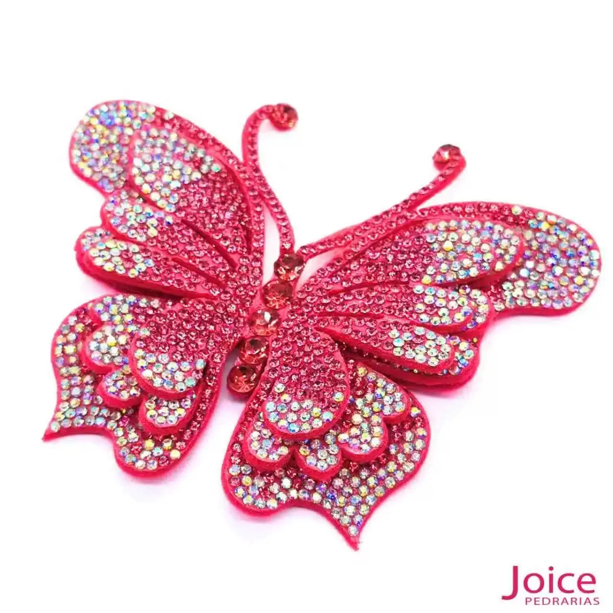 Aplique Borboleta Com Strass De Cristal 90mm x 100mm C/5-Unidades Ref:22-607 - Imagem 13