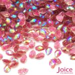 Gota Com Glitter Sextavado AB 4mm X 6mm c/10000Un - Imagem 2