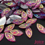 Chaton Resina Navete Pavão Base Reta 7mm x 15mm C/500 unidades - Imagem 6