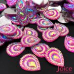 Chaton Resina Gota Pavão Base Reta 13mm x 18mm C/500 unidades - Imagem 10