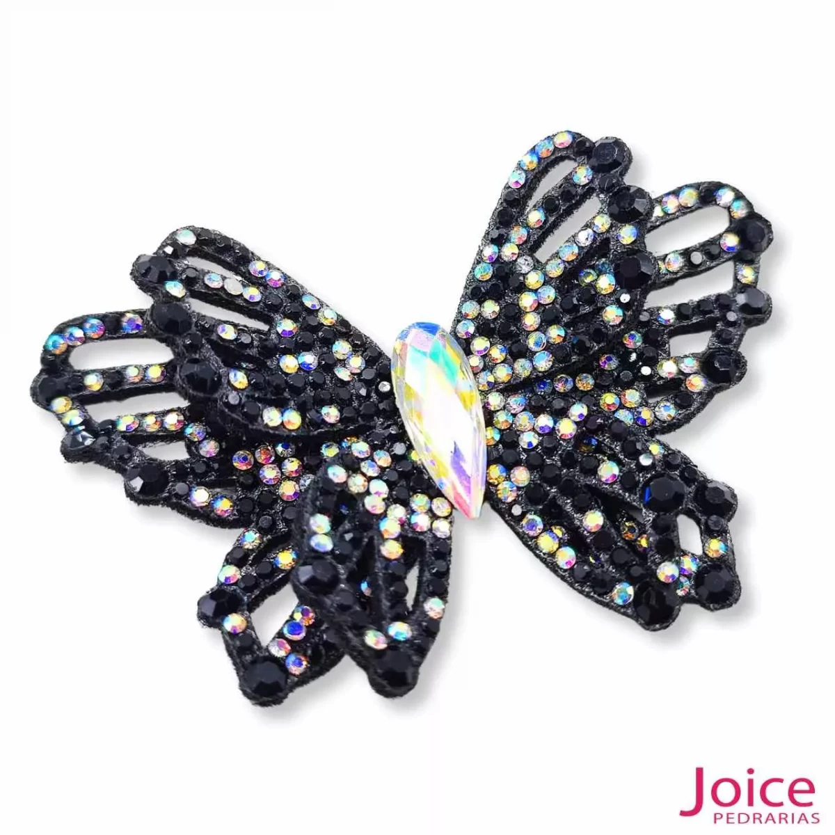 Aplique Borboleta Com Strass De Cristal 50mm x 80mm C/10-Unidades Ref:23-009 - Imagem 10