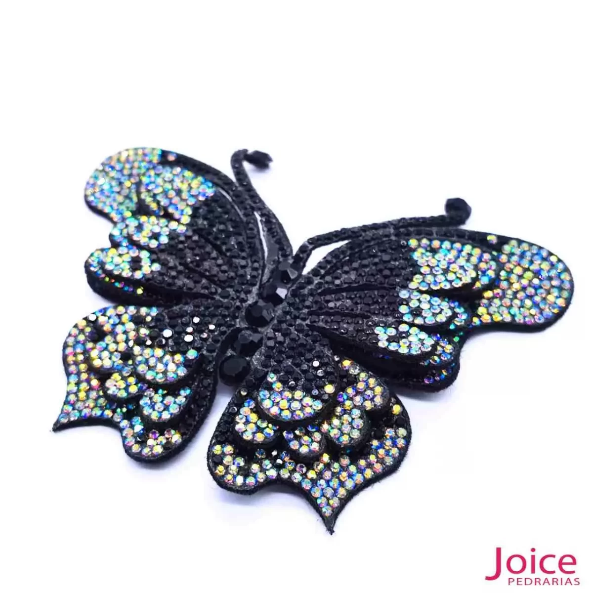 Aplique Borboleta Com Strass De Cristal 90mm x 100mm C/5-Unidades Ref:22-607 - Imagem 7