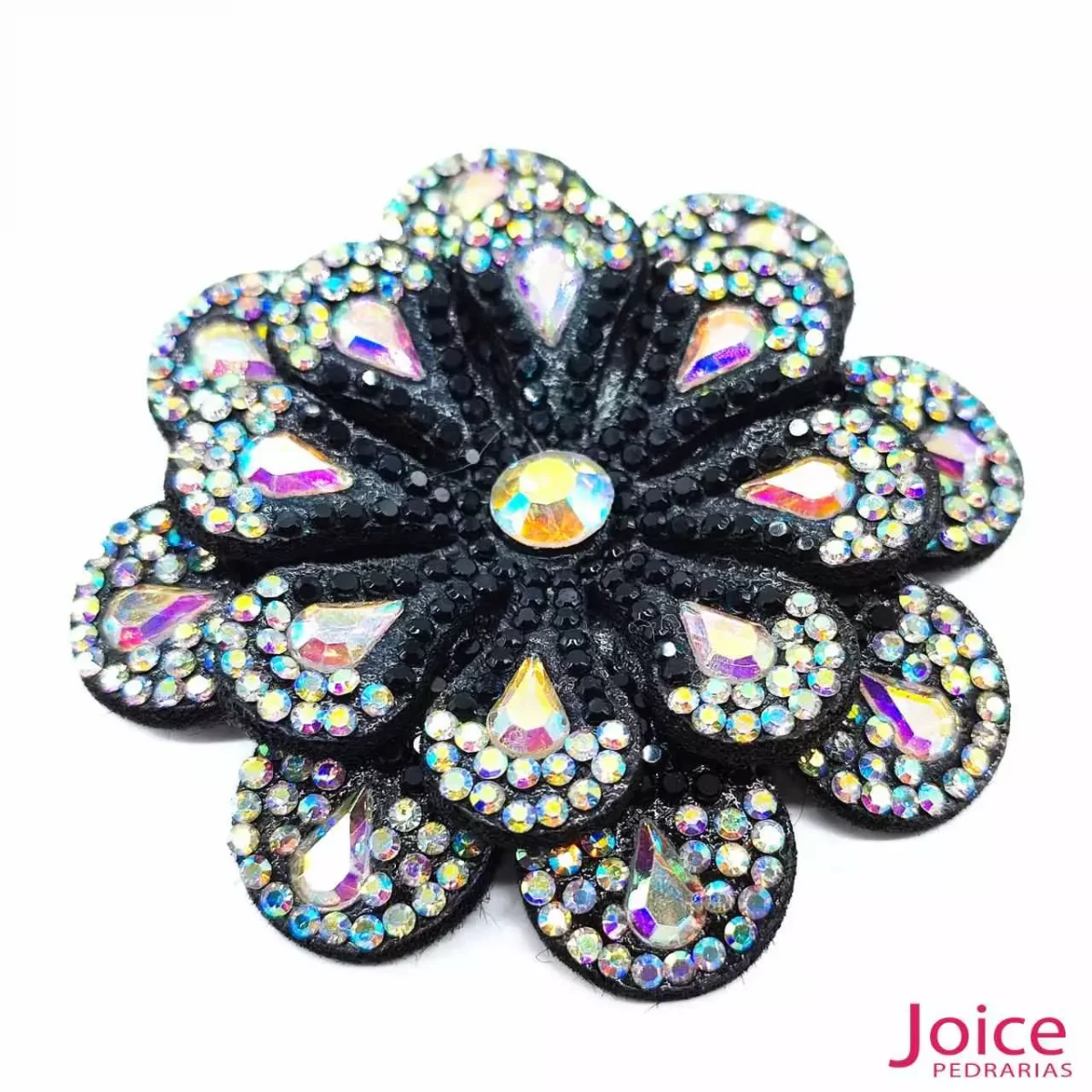 Aplique Flor Com Strass De Cristal 60mm C/10-Unidades Ref:22-787 - Imagem 3