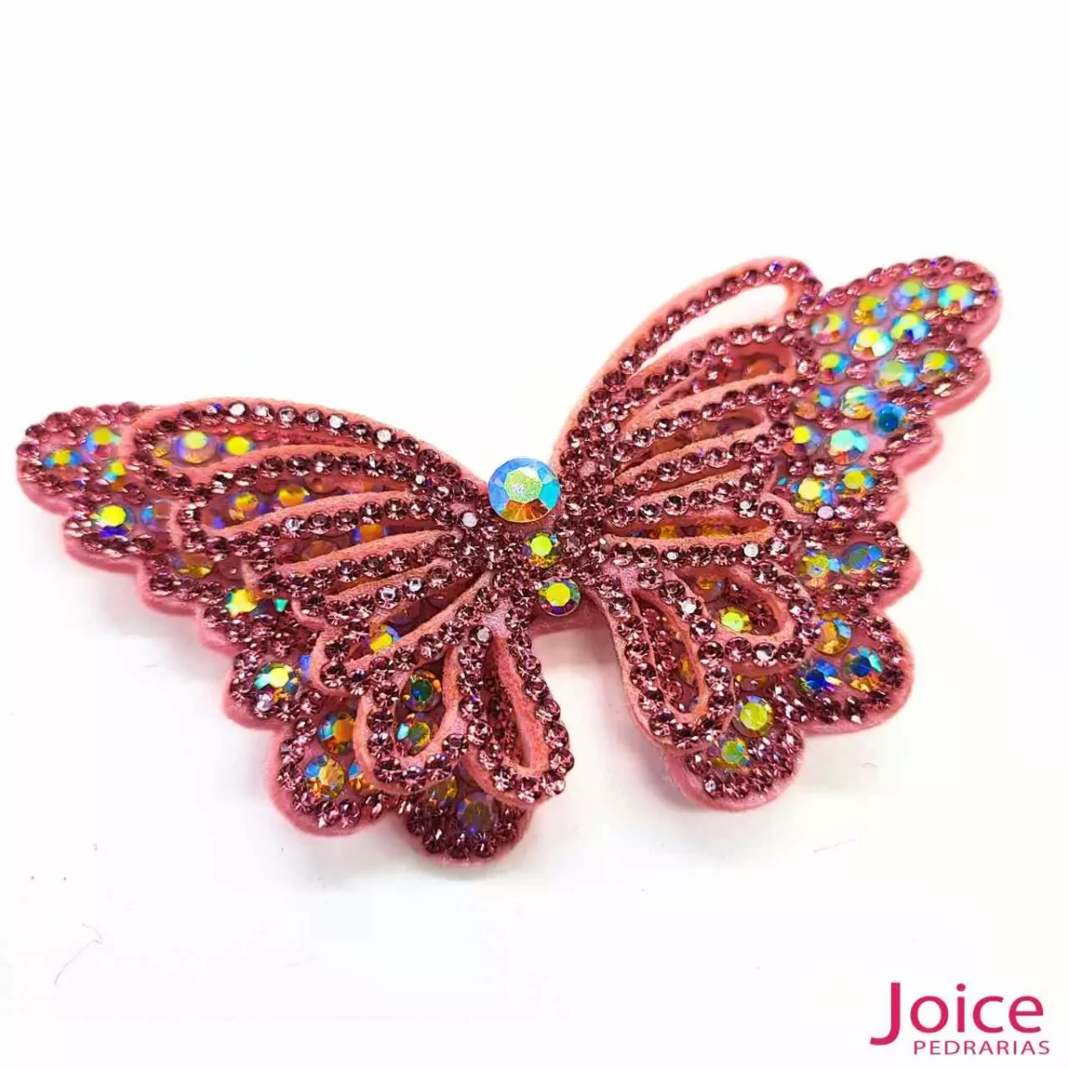 Aplique Borboleta Com Strass De Cristal 50mm x 90mm C/10-Unidades Ref:21-A134 - Imagem 4