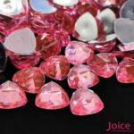 Chaton Triângulo Diamante Acrílico Base Reta 12mm x 12mm C/1000-Unidades - Imagem 2