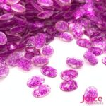 Oval Com Glitter Sextavado  4mm X 6mm c/10000Un - Imagem 4
