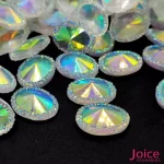 Chaton Oval Indiana Resina 13mm X 18mm C/300unidades - Imagem 12