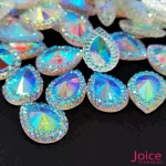 Indiana Gota Resina Base Reto Para Colagem 13mm X 18mm C/300Unidades