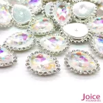 Gota Cristal Imitação Swarovski Com Strass Base De Aço C/200unidades - Imagem 37