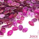 Oval Com Glitter Sextavado  4mm X 6mm c/10000Un