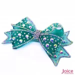 Aplique Laço Transparente Com Strass De Cristal 60mm x 110mm C/10-Unidades Ref:23-948 - Imagem 3