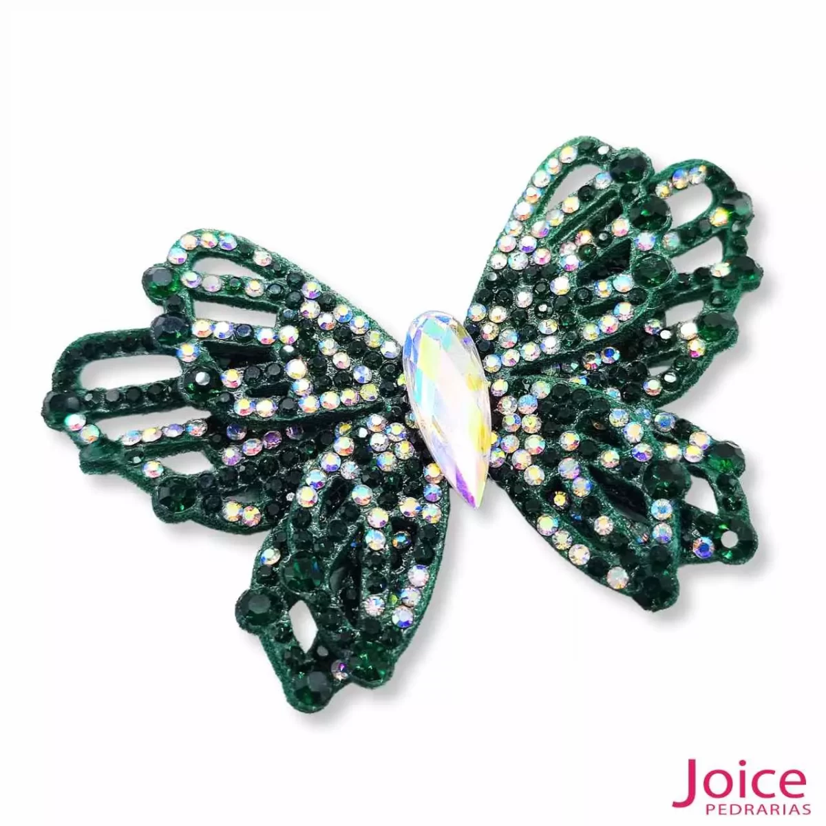 Aplique Borboleta Com Strass De Cristal 50mm x 80mm C/10-Unidades Ref:23-009 - Imagem 4