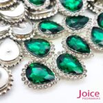 Gota Cristal Imitação Swarovski Com Strass Base De Aço C/200unidades - Imagem 5
