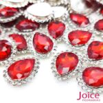 Gota Cristal Imitação Swarovski Com Strass Base De Aço C/200unidades