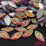Chaton Resina Navete Pavão Base Reta 7mm x 15mm C/500 unidades - Imagem 9
