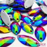 Chaton Resina Navete Com Furo 15mm X 30mm C/200-Unidades - Imagem 5