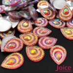 Chaton Resina Gota Pavão Base Reta 13mm x 18mm C/500 unidades - Imagem 13