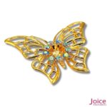 Tag Borboleta Com Strass De Metal 46mm x 36mm C/50-Unidades - Imagem 3