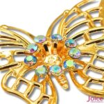 Tag Borboleta Com Strass De Metal 46mm x 36mm C/50-Unidades - Imagem 4