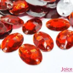 Chaton Oval Resina Base Reta Com Furo 13mm X 18mm C/500-Unidades - Imagem 2