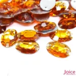 Chaton Oval Resina Base Reta Com Furo 13mm X 18mm C/500-Unidades - Imagem 3