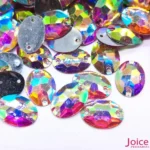 Chaton Oval Resina Base Reta AB Com Furo 13mm X 18mm C/500-Unidades - Imagem 8