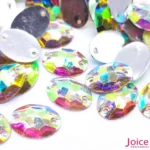 Chaton Oval Resina Base Reta AB Com Furo 13mm X 18mm C/500-Unidades - Imagem 9
