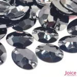 Chaton Oval Resina Base Reta Com Furo 17mm X 24mm C/300-Unidades - Imagem 7