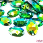 Chaton Oval Resina Base Reta AB Com Furo 17mm X 24mm C/300-Unidades - Imagem 6