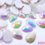 Chaton Gota Sextavado Acrílico AB10mm X 14mm Acrílico C/1000-Unidades - Imagem 2