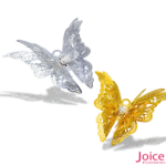 Tag Borboleta Com Strass De Metal 40mm x 35mm C/50-Unidades