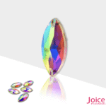 Navete Imitação Swarovski De Vidro 15mm X 32mm Com Furo Base Reta C/144-Unidades