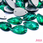 Gota Imitação Swarovski De Vidro 17mm X 28mm Com Furo Base Reta C/100-Unidades - Imagem 7