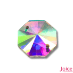 Octagonal Imitação Swarovski De Vidro 18mm Com Furo Base Reta C/200-Unidades - Imagem 2