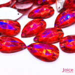 Gota Imitação Swarovski De Vidro 17mm X 28mm Com Furo Base Reta C/100-Unidades - Imagem 11