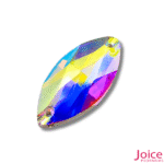 Navete Imitação Swarovski De Vidro 15mm X 32mm Com Furo Base Reta C/144-Unidades - Imagem 3