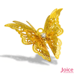 Tag Borboleta Com Strass De Metal 40mm x 35mm C/50-Unidades - Imagem 2