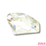 Diamante irregular Imitação Swarovski De Vidro 17mm X 27mm Com Furo Base Reta C/90-Unidades - Imagem 3