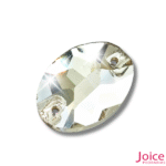 Oval Imitação Swarovski De Vidro 13mm X 18mm Com Furo Base Reta C/180-Unidades - Imagem 4