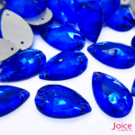 Gota Imitação Swarovski De Vidro 17mm X 28mm Com Furo Base Reta C/100-Unidades - Imagem 3