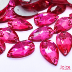 Gota Imitação Swarovski De Vidro 17mm X 28mm Com Furo Base Reta C/100-Unidades - Imagem 4