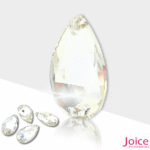 Gota Imitação Swarovski De Vidro 22mm X 38mm Com Furo Base Reta C/30-Unidades