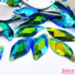 Chaton Resina Navete Marquise (AB) Com Furo 14mm X 30mm C/300-Unidades