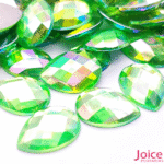 Chaton Gota Sextavado Acrílico (AB) 13mm  X  18mm Acrílico C/500-Unidades - Imagem 5