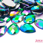 Chaton Gota Sextavado Acrílico (AB) 13mm  X  18mm Acrílico C/500-Unidades - Imagem 4